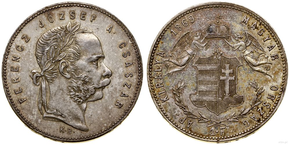 Węgry, 1 forint, 1869 KB
