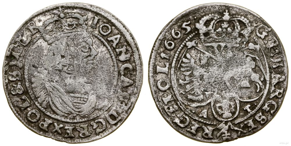 Polska, szóstak, 1665 AT