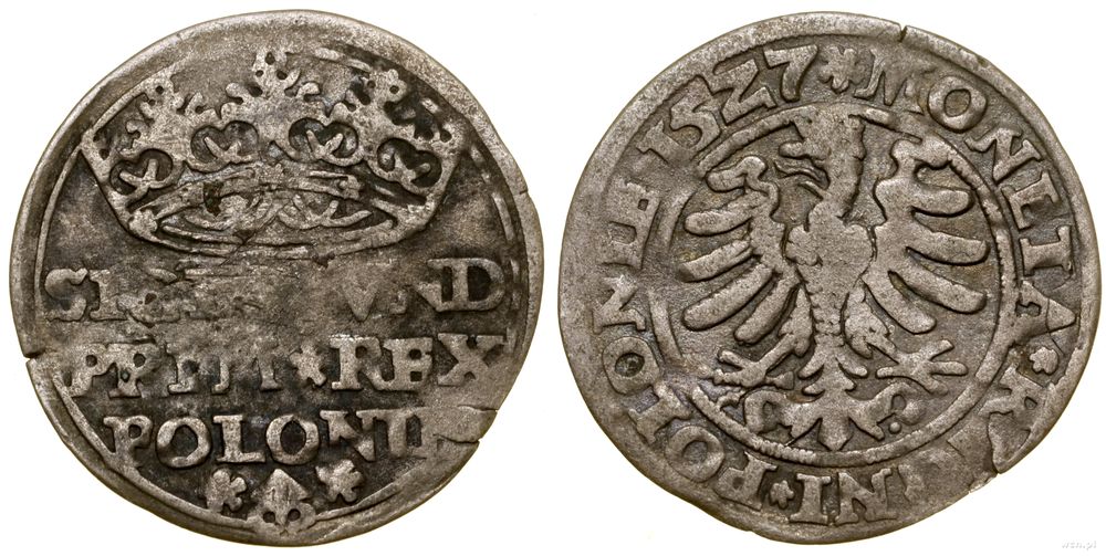 Polska, grosz, 1527