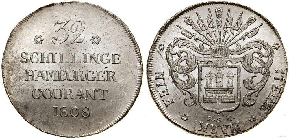 Niemcy, 32 szylingi, 1808 HSK