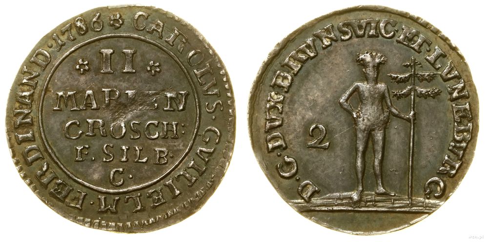 Niemcy, 2 grosze maryjne, 1786 C