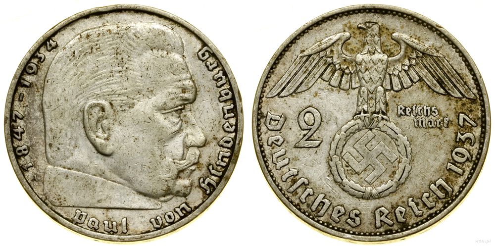 Niemcy, 2 marki, 1937 A
