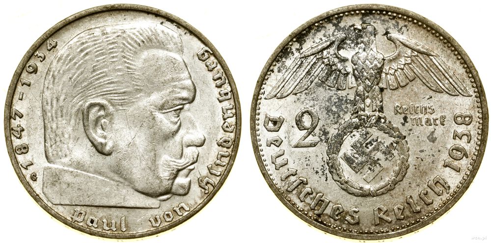 Niemcy, 2 marki, 1938 G