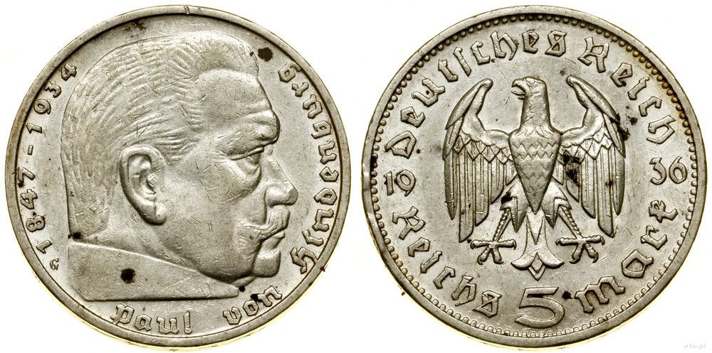 Niemcy, 5 marek, 1936 G