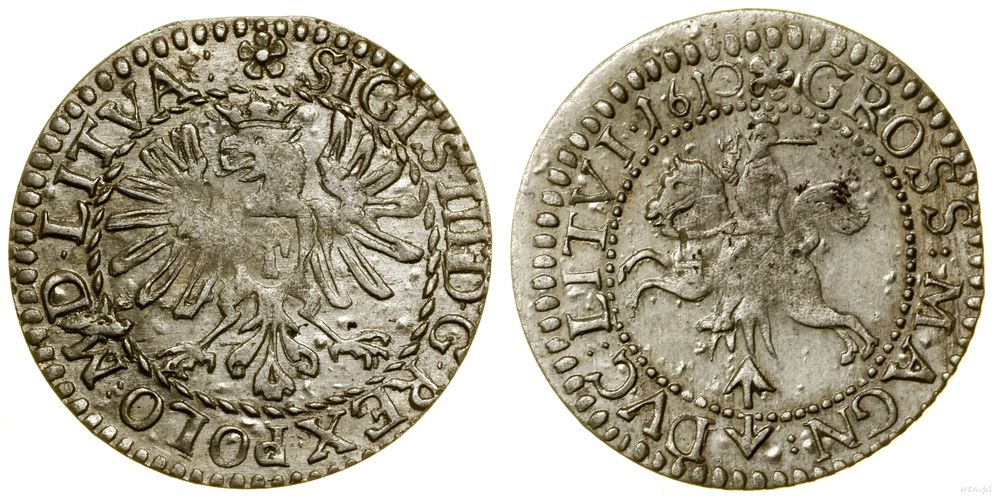 Polska, grosz, 1610