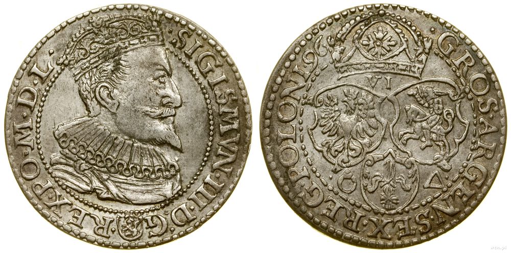 Polska, szóstak, 1596