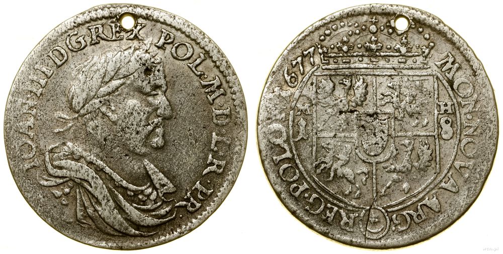 Polska, ort, 1677