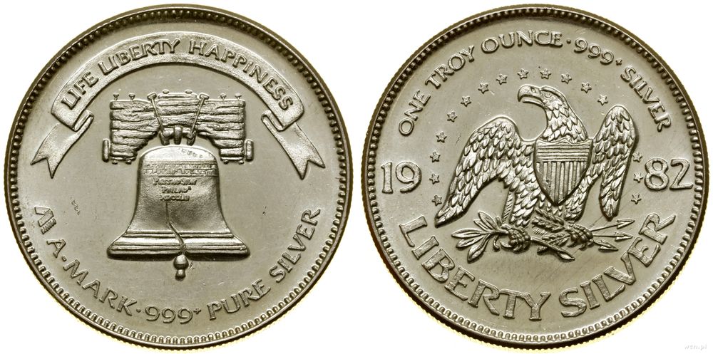 Stany Zjednoczone Ameryki (USA), 1 uncja srebra, 1982