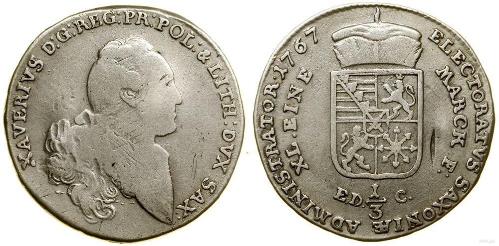 Polska, 1/3 talara, 1764 EDC