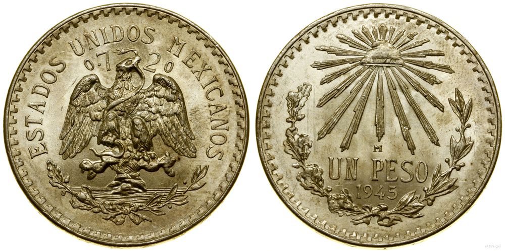 Meksyk, 1 peso, 1945