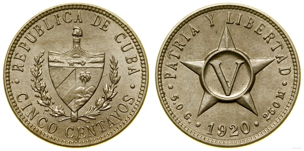 Kuba, 5 centavo, 1920