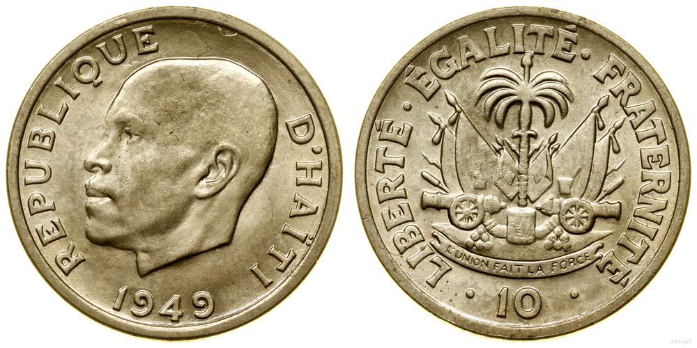 Haiti, 10 centymów, 1949