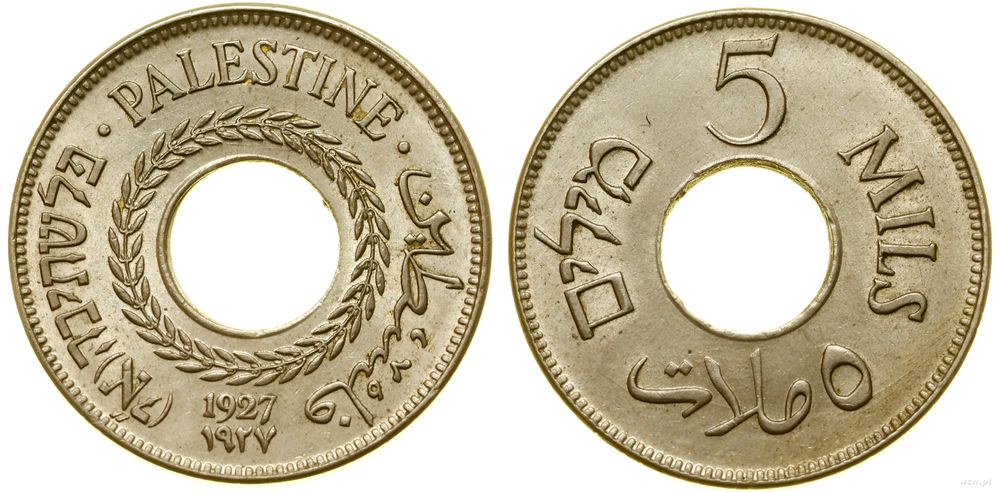 Palestyna, 5 milów, 1927