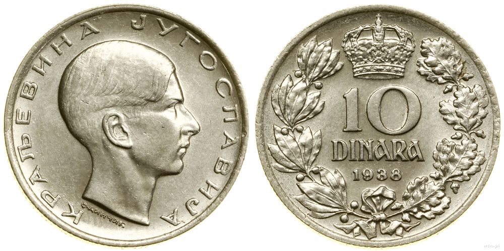 Jugosławia, 10 dinarów, 1938