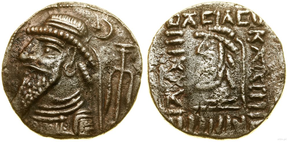 Partia, tetradrachma bilonowa, ok. I–II w. pne