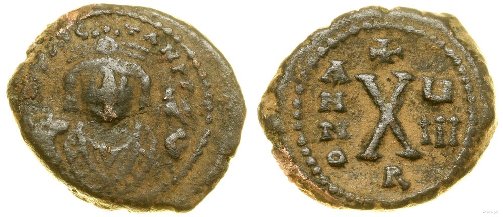 Bizancjum, 10 nummi (dekanummion), 589–590 (8 rok)