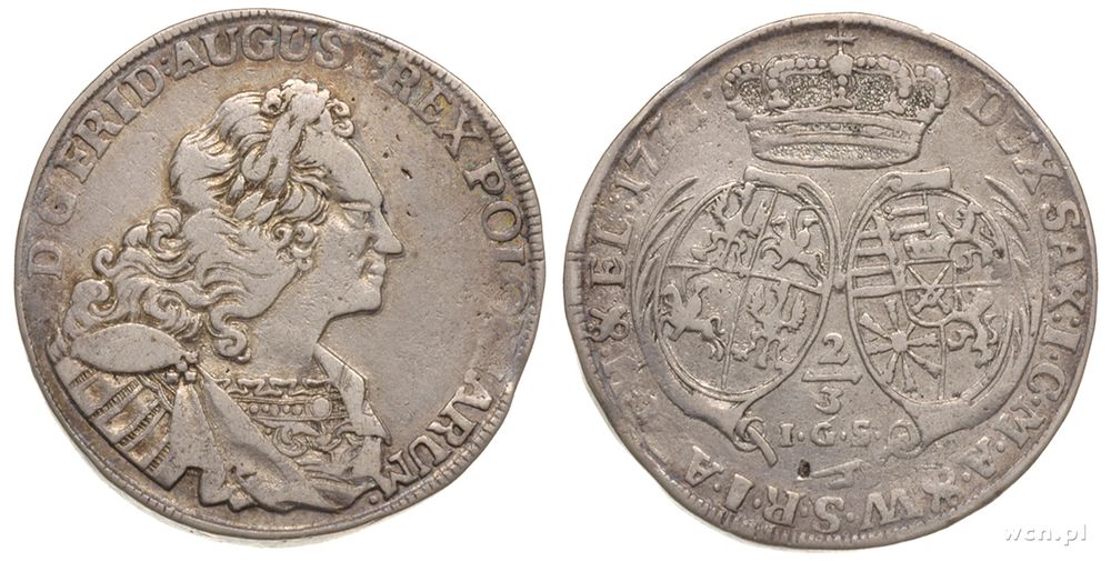 Polska, 2/3 talara (gulden), 1721