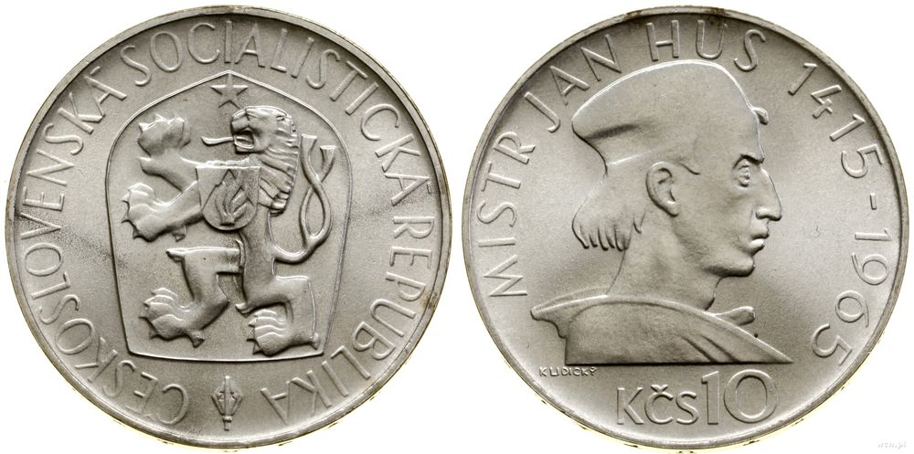 Czechosłowacja, 10 koron, 1965