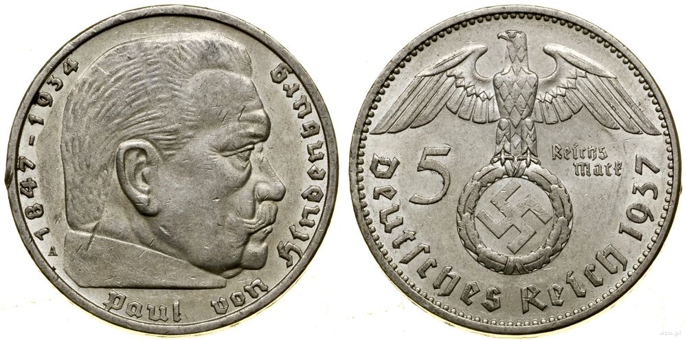 Niemcy, 5 marek, 1937 A
