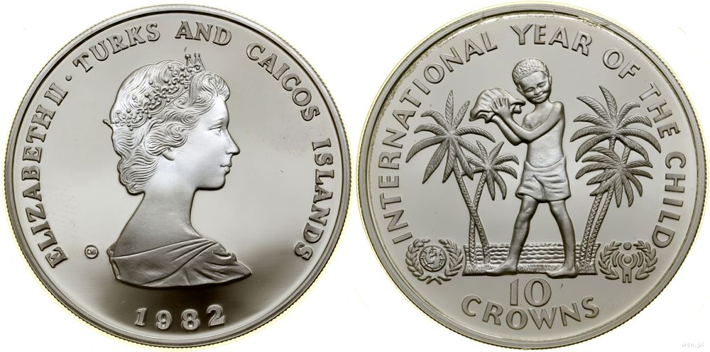 Wyspy Turks i Caicos, 10 koron, 1982