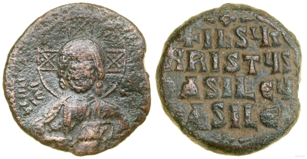 Bizancjum, anonimowy follis (przypisywany Bazylowi II i Konstantynowi VIII), (ok. 976–1028)