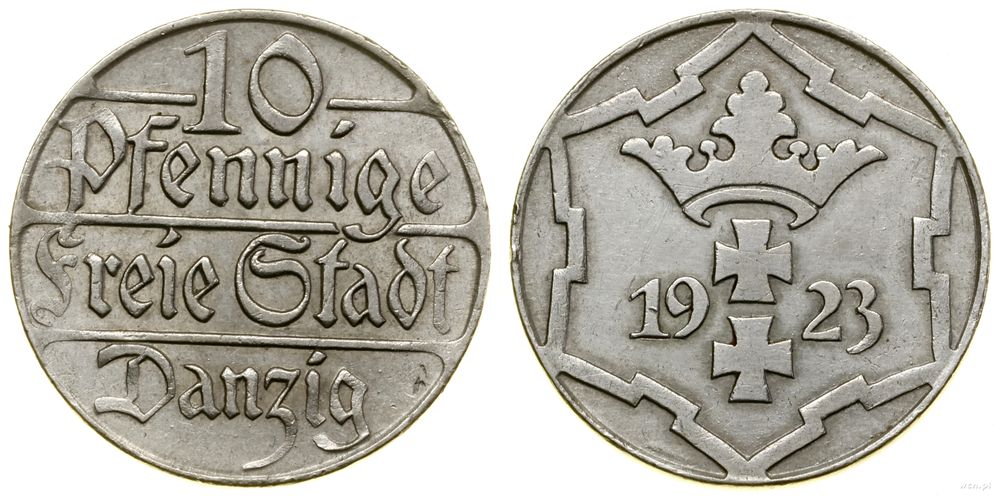 Polska, 10 fenigów, 1923