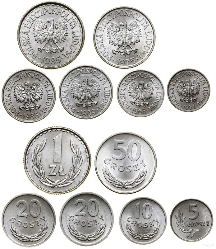 Polska, lot 6 monet