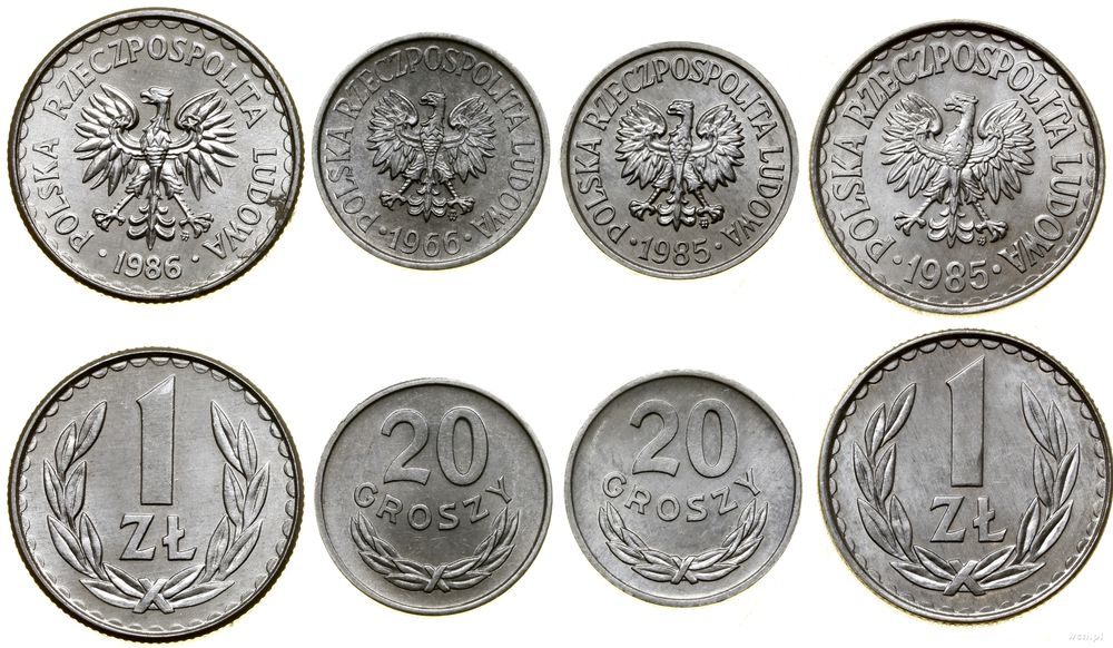 Polska, lot 4 monet