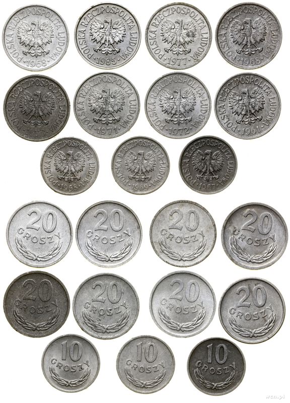 Polska, lot 11 monet