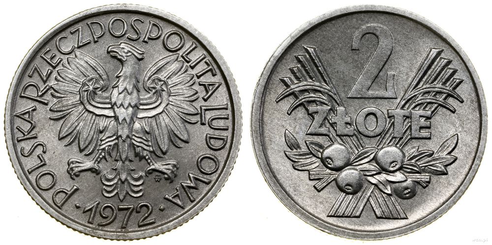 Polska, 2 złote, 1972