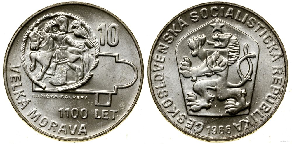 Czechosłowacja, 10 koron, 1966