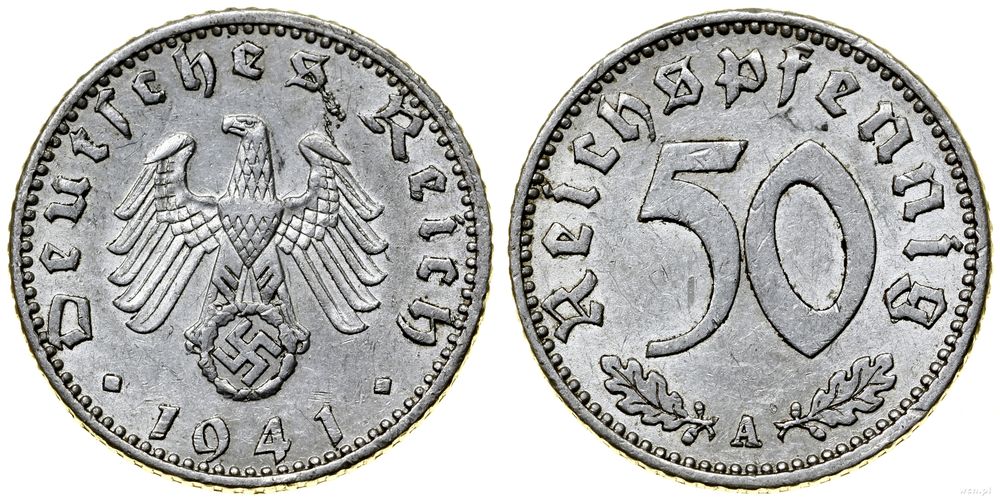 Niemcy, 50 fenigów, 1941 A
