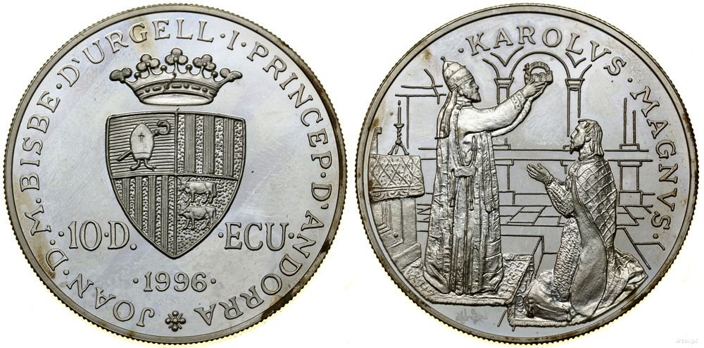 Andora, 10 dinerów, 1996