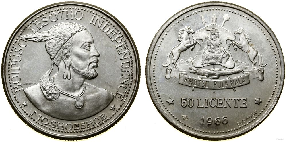 Lesoto, 50 lisente, 1966