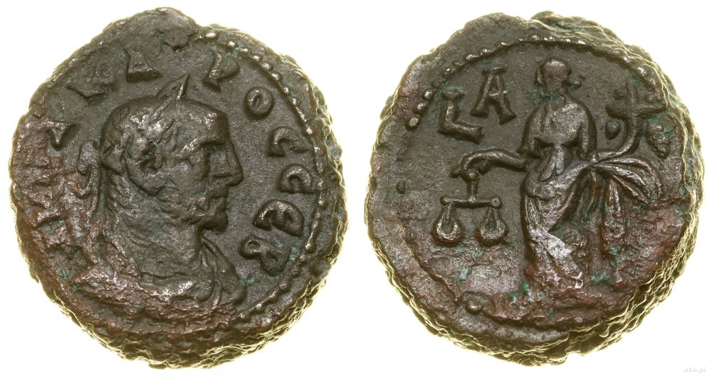 Rzym prowincjonalny, tetradrachma bilonowa, 282–283 (rok 1)