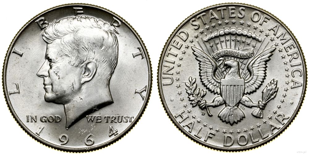 Stany Zjednoczone Ameryki (USA), 1/2 dolara, 1964 D