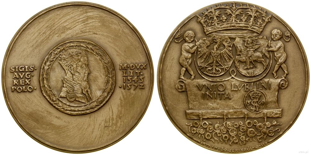 Polska, medal z serii królewskiej PTAiN – August III, 1982