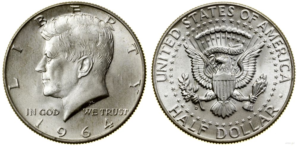 Stany Zjednoczone Ameryki (USA), 1/2 dolara, 1964 D