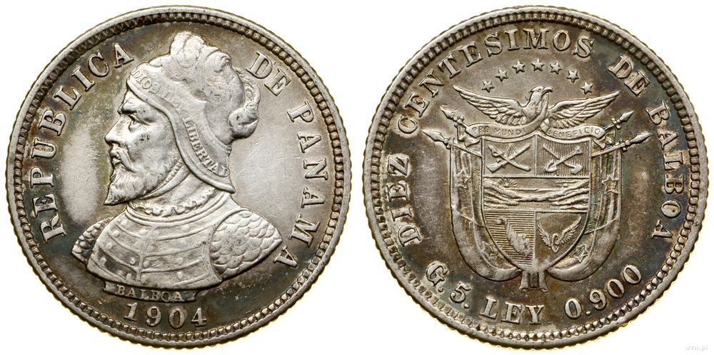 Panama, 10 centésimo, 1904