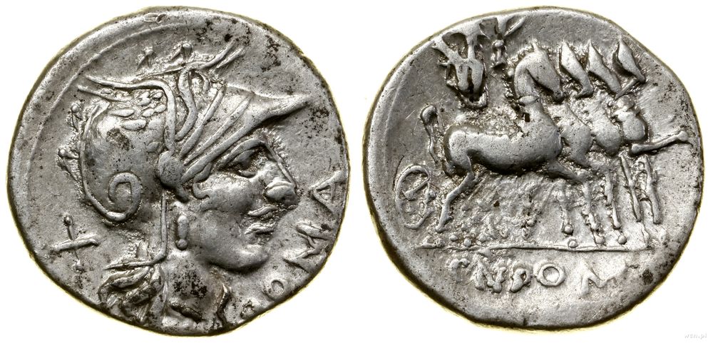 Republika Rzymska, denar, 116–115 pne