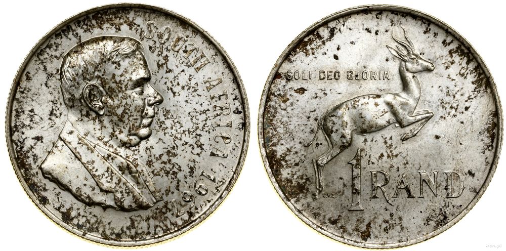 Republika Południowej Afryki, 1 rand, 1967