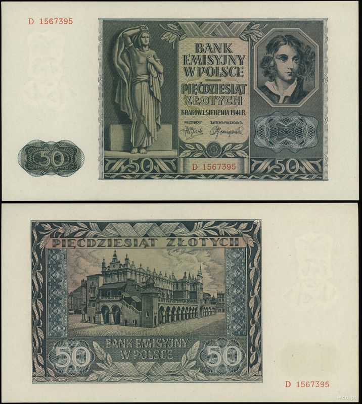 Polska, 50 złotych, 1.08.1941