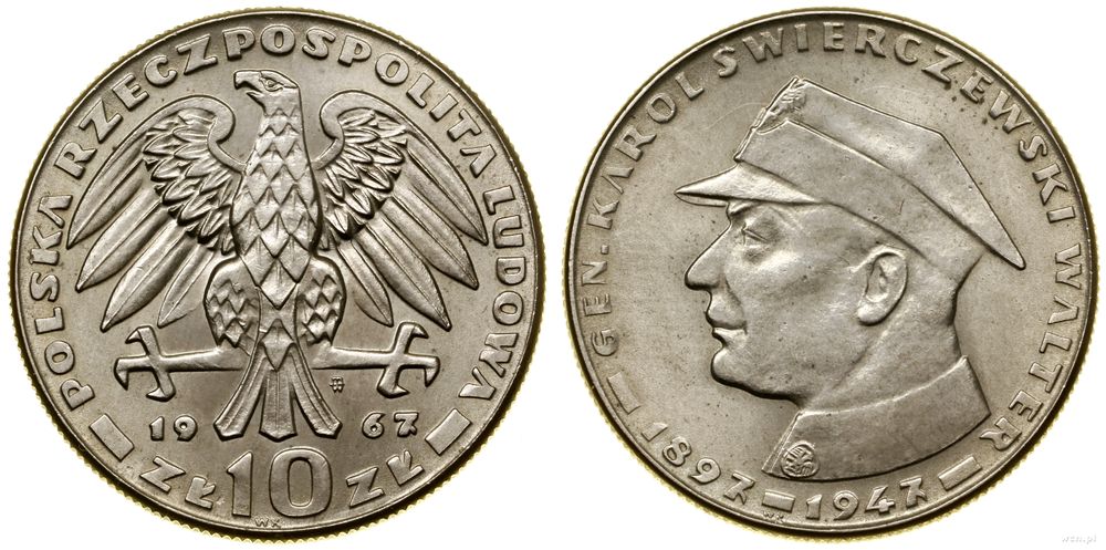 Polska, 10 złotych, 1967