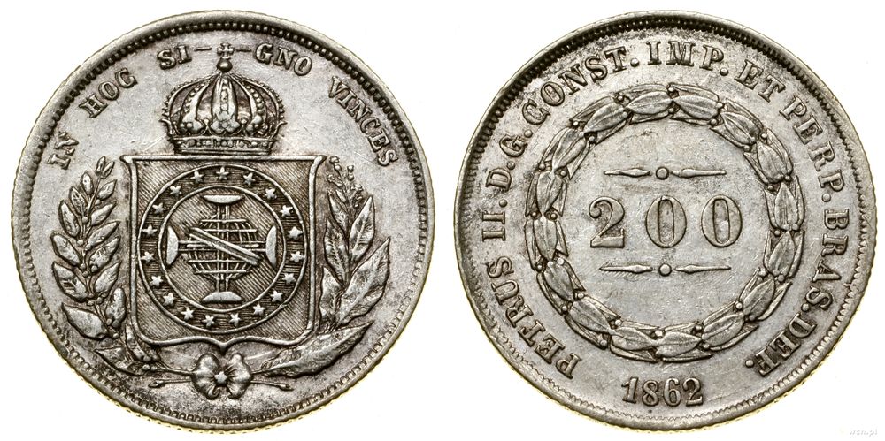 Brazylia, 200 reali, 1862