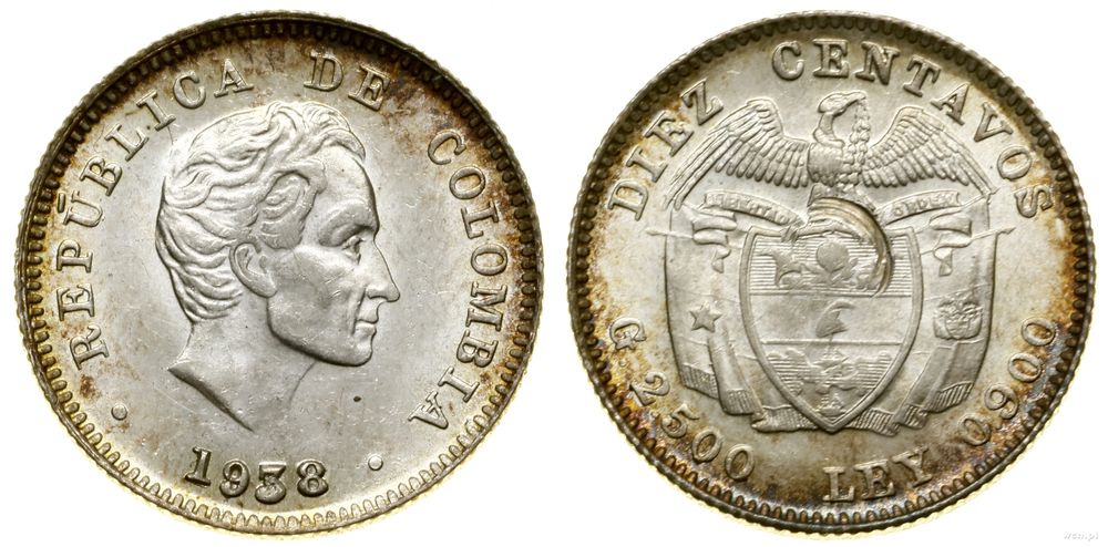 Kolumbia, 10 centavo, 1938