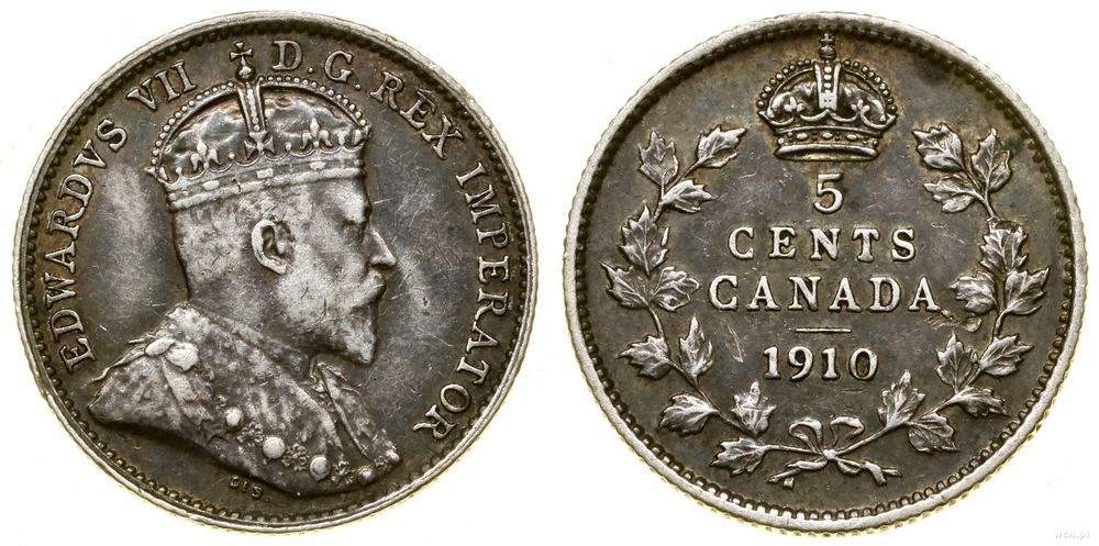Kanada, 5 centów, 1910