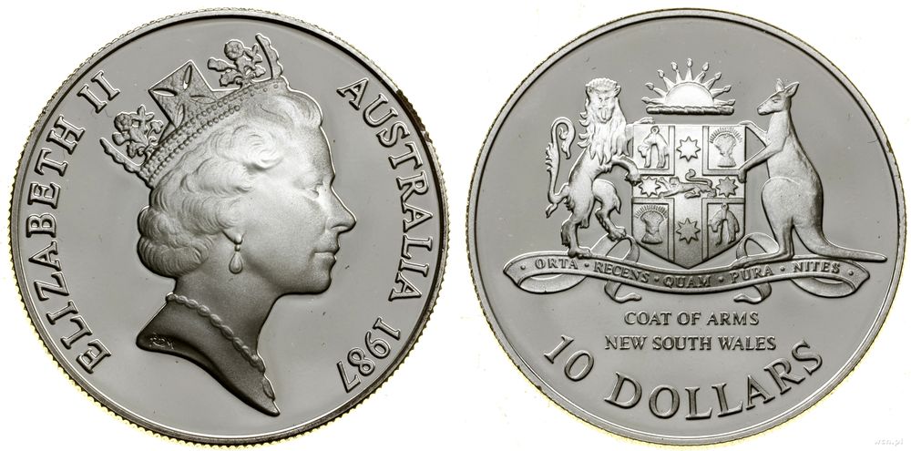 Australia, 10 dolarów, 1987