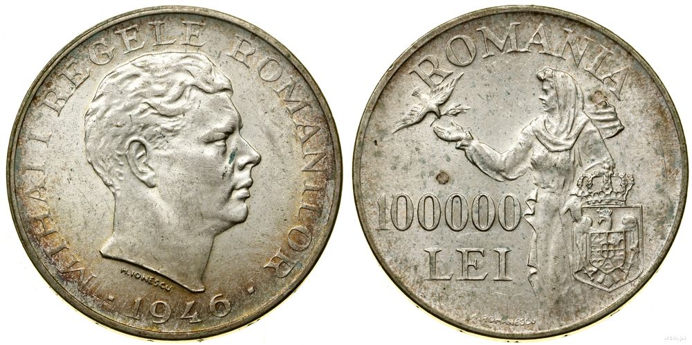 Rumunia, 100.000 lejów, 1946