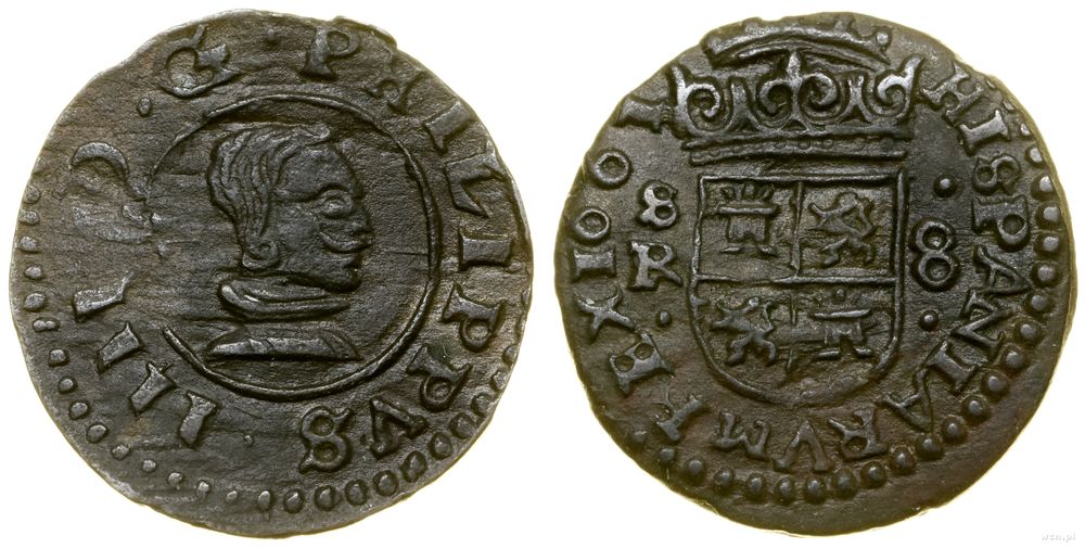 Hiszpania, 8 maravedi, 1661