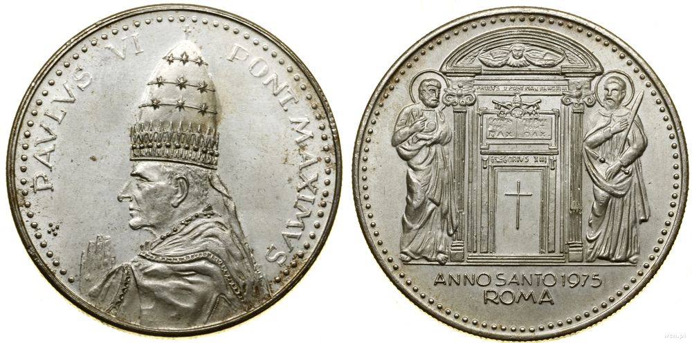 Watykan, medal pamiątkowy, 1975